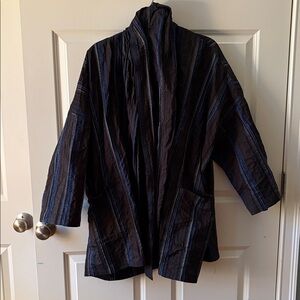 OSKA Striped brown and blue sophisticated jacket